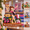 Just a Girl Who Loves Gymnastic - Personalized Acrylic Ornament