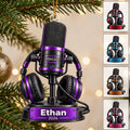 Personalized Podcast Ornament, Podcaster Gift