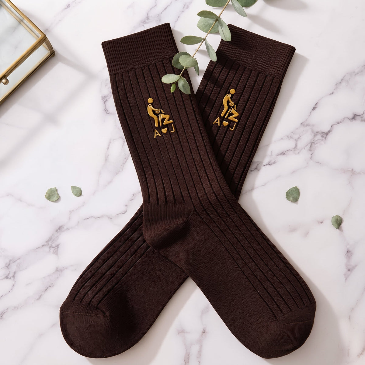 Funny Gifts For Husband Gifts For Men Custom Name Naughty Couple - Personalized Socks