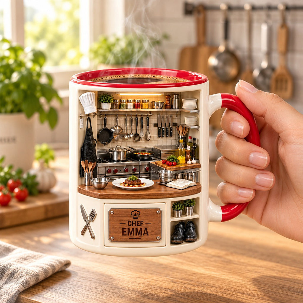 Personalized Cooking Coffee Accent Mug - Gifts For Cooking Lovers