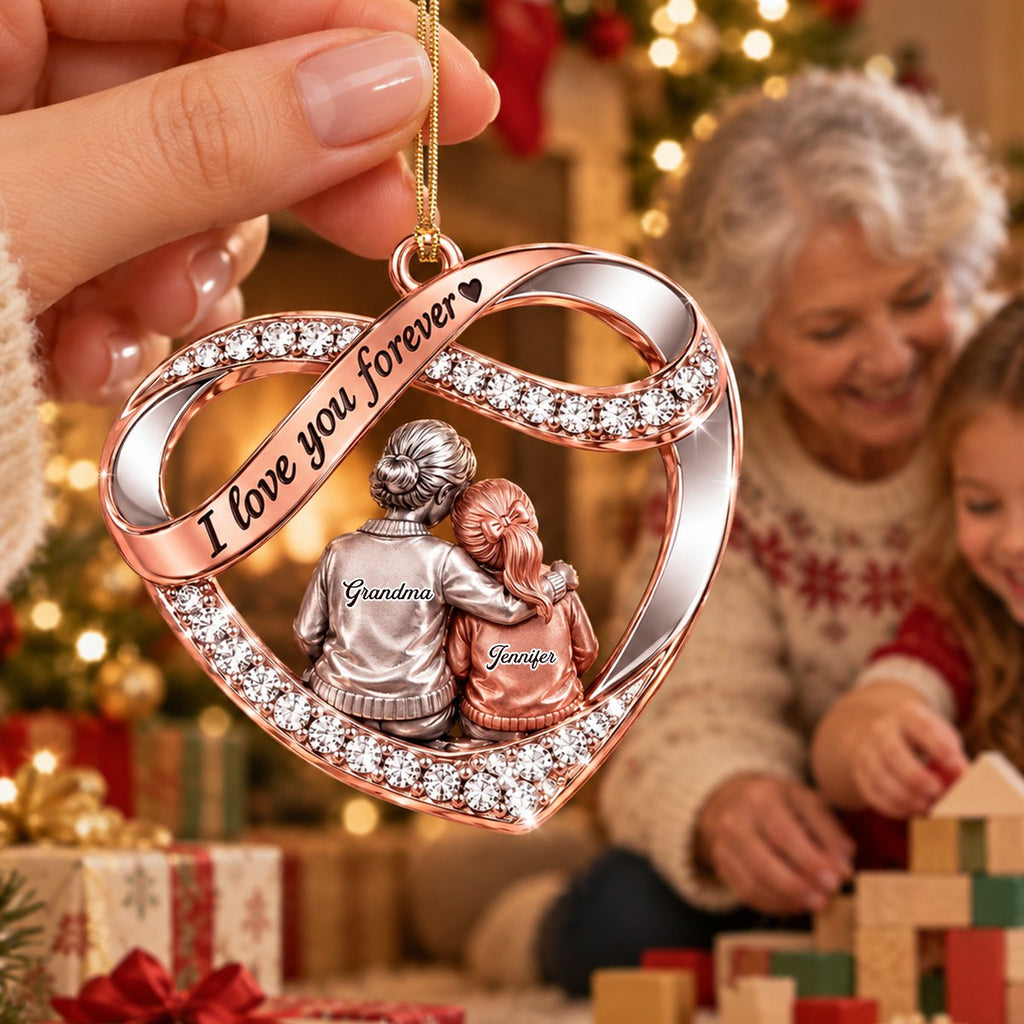 Personalized Acrylic Ornament - I Love You Forever